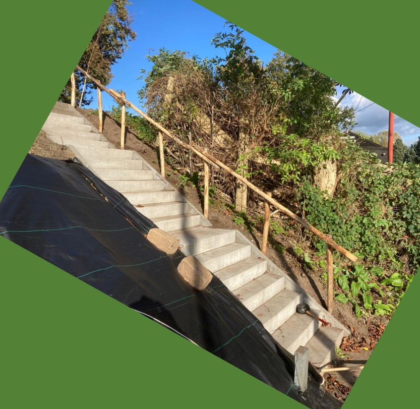 Nieuwe taludtrap klaar!