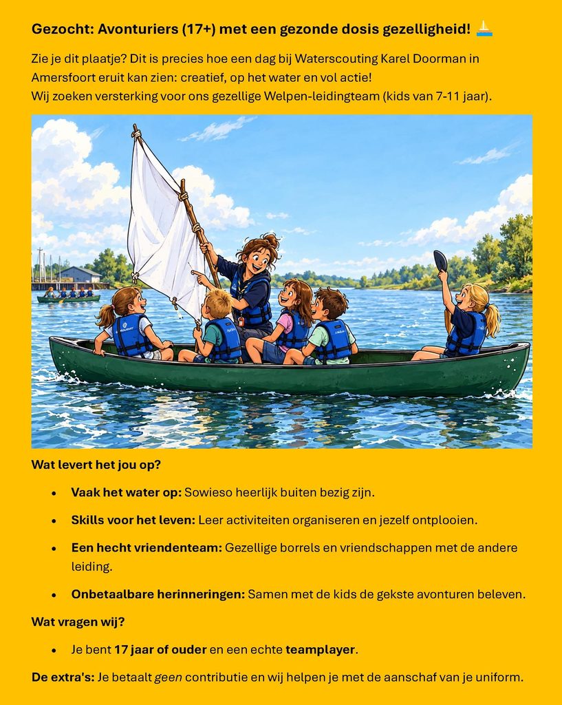 Gezocht: Avonturiers met een gezonde dosis gezelligheid
